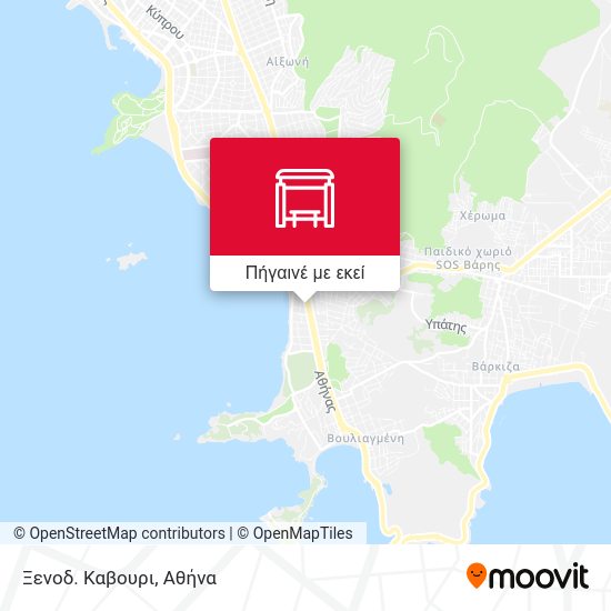 Ξενοδ. Καβουρι χάρτης