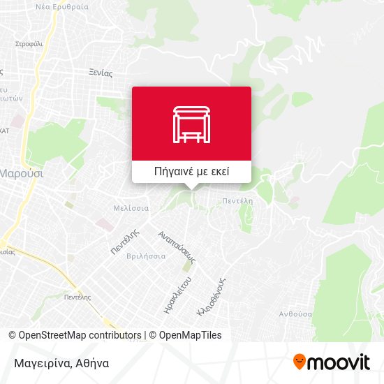 Μαγειρίνα χάρτης