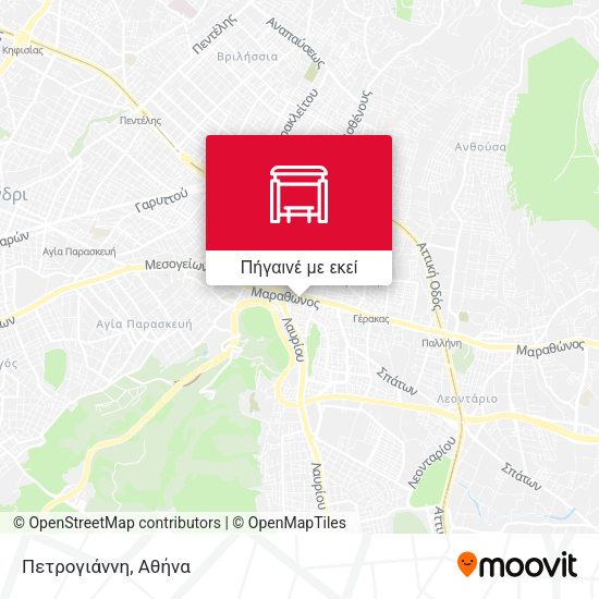 Πετρογιάννη χάρτης