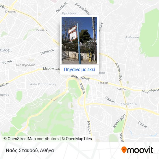 Ναός Σταυρού χάρτης