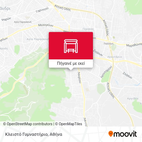 Κλειστό Γυμναστήριο χάρτης