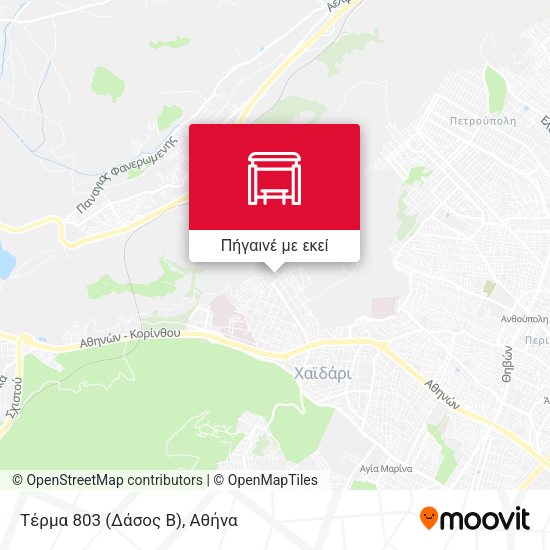 Τέρμα 803 (Δάσος Β) χάρτης