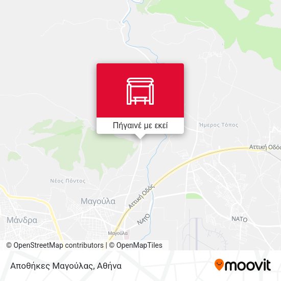Αποθήκες Μαγούλας χάρτης