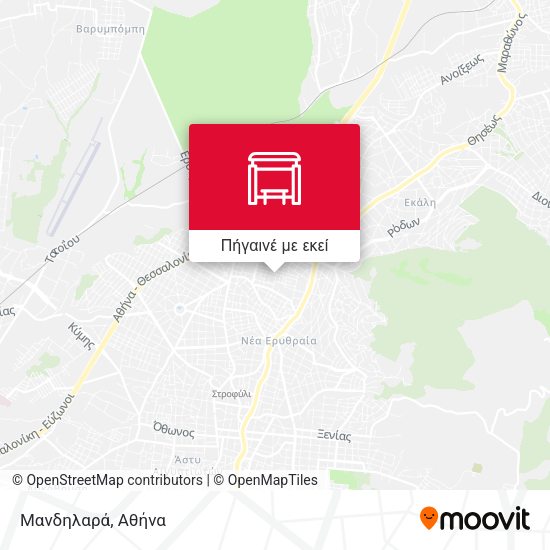 Μανδηλαρά χάρτης