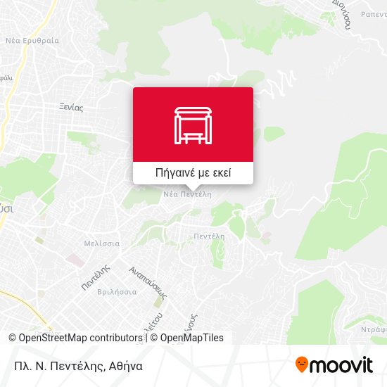 Πλ. Ν. Πεντέλης χάρτης