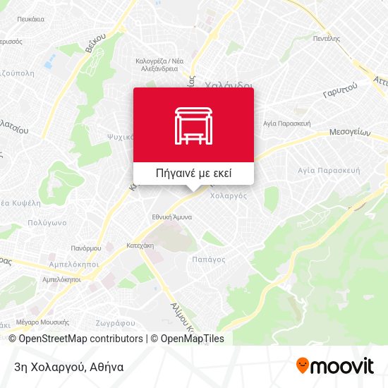 3η Χολαργού χάρτης