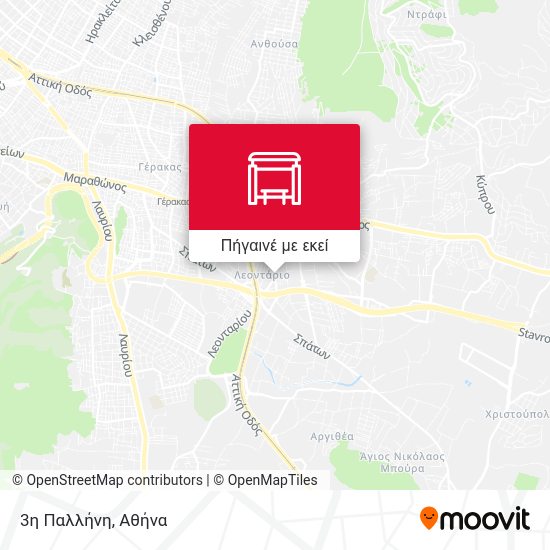 3η Παλλήνη χάρτης