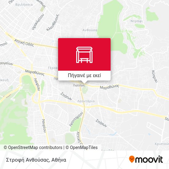 Στροφή Ανθούσας χάρτης