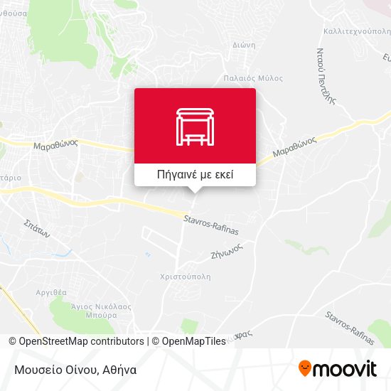 Μουσείο Οίνου χάρτης