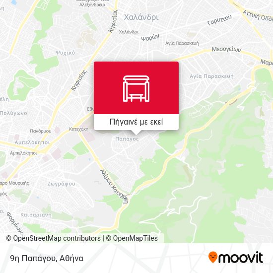 9η Παπάγου χάρτης