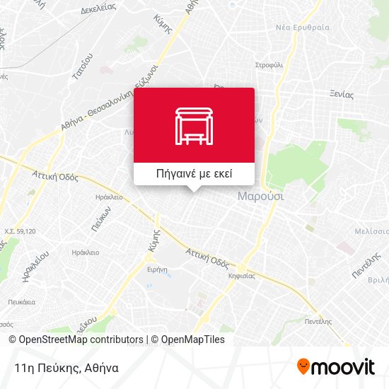 11η Πεύκης χάρτης