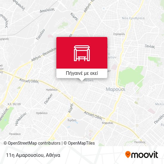 11η Αμαρουσίου χάρτης