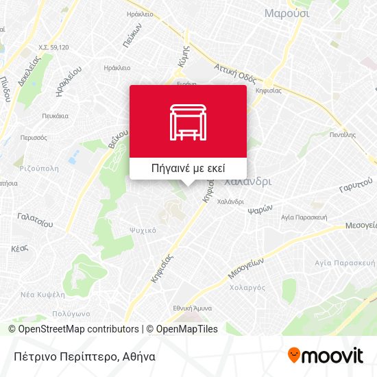 Πέτρινο Περίπτερο χάρτης