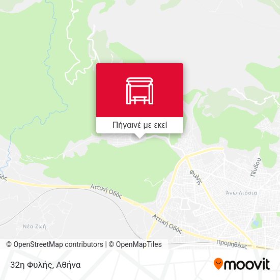 32η Φυλής χάρτης