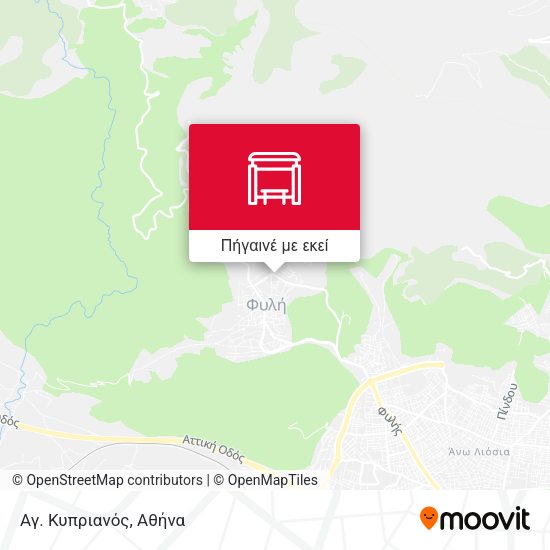 Αγ. Κυπριανός χάρτης