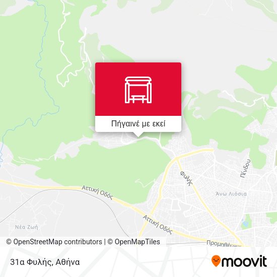 31α Φυλής χάρτης