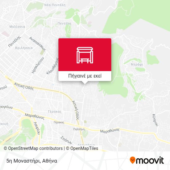 5η Μοναστήρι χάρτης