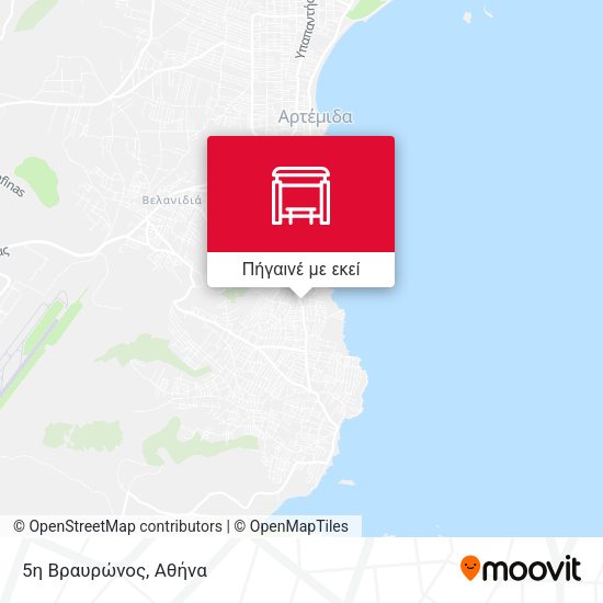5η Βραυρώνος χάρτης