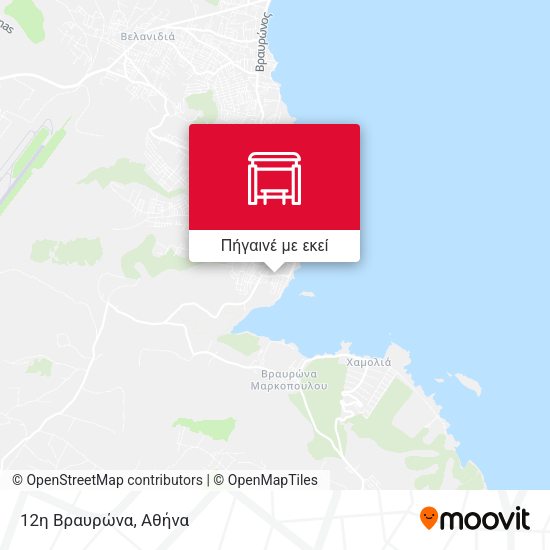 12η Βραυρώνα χάρτης