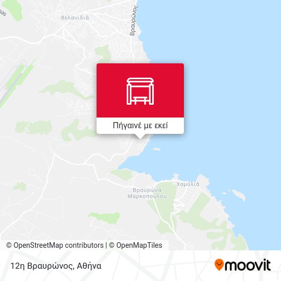 12η Βραυρώνος χάρτης