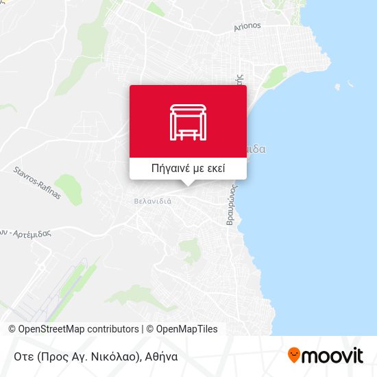 Οτε (Προς Αγ. Νικόλαο) χάρτης