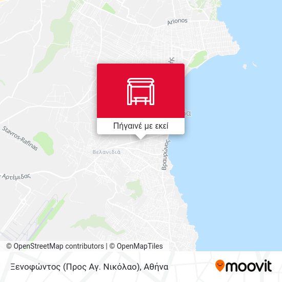 Ξενοφώντος (Προς Αγ. Νικόλαο) χάρτης