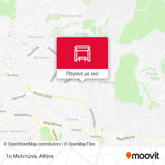 1η Μελιτώνα χάρτης