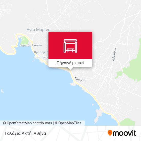 Γαλάζια Ακτή χάρτης