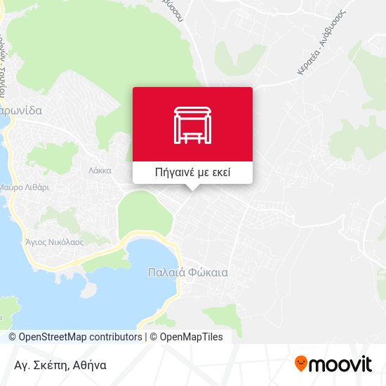 Αγ. Σκέπη χάρτης