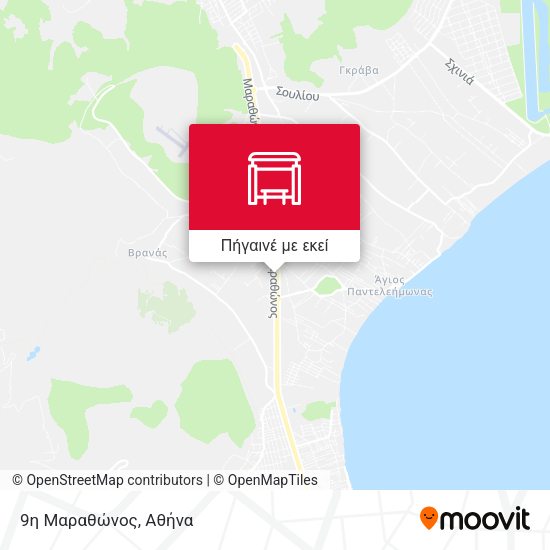 9η Μαραθώνος χάρτης