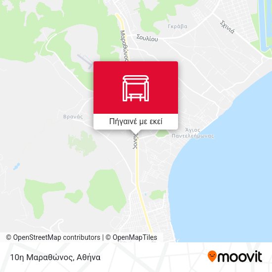 10η Μαραθώνος χάρτης