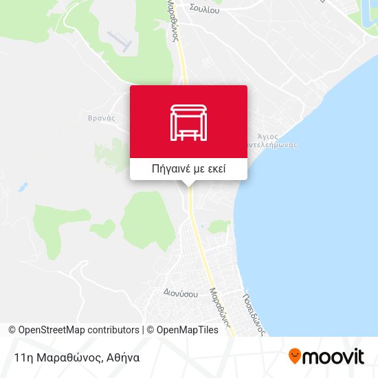 11η Μαραθώνος χάρτης