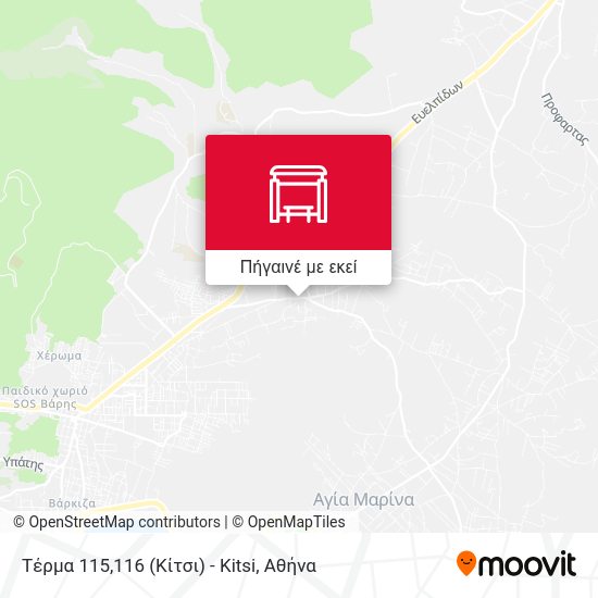 Τέρμα 115,116 (Κίτσι) - Kitsi χάρτης