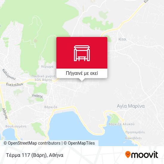 Τέρμα 117 (Βάρη) χάρτης