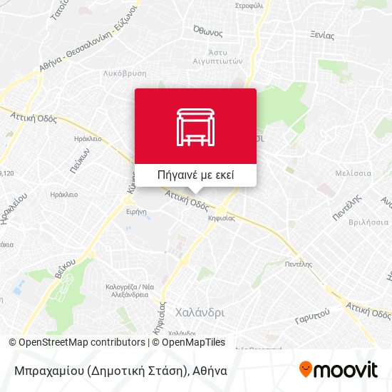 Μπραχαμίου (Δημοτική Στάση) χάρτης