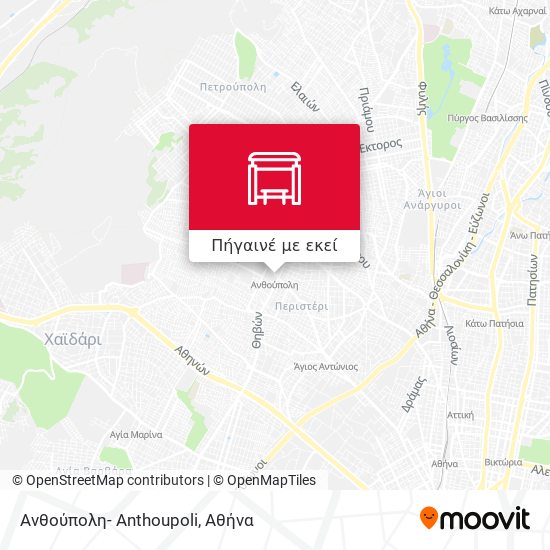 Ανθούπολη- Anthoupoli χάρτης