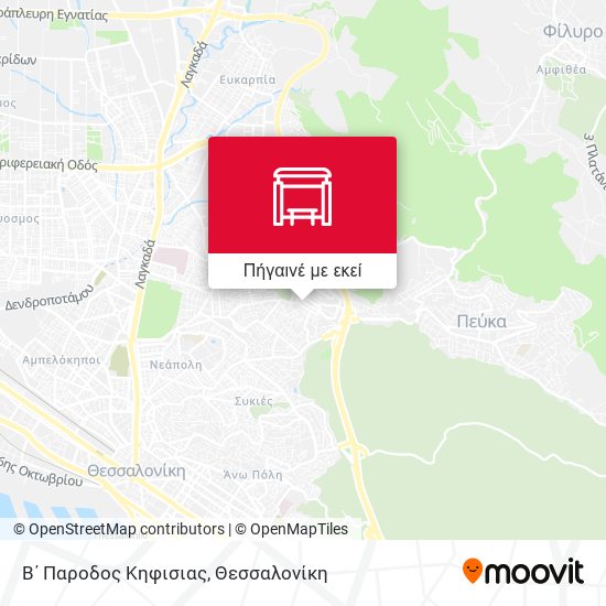 Β΄ Παροδος Κηφισιας χάρτης