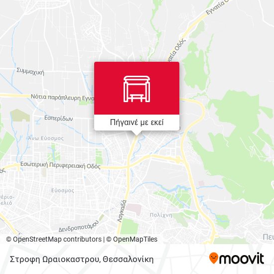 Στροφη Ωραιοκαστρου χάρτης