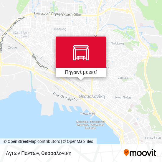 Αγιων Παντων χάρτης