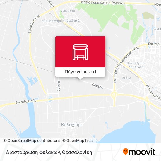 Διασταυρωση Φυλακων χάρτης