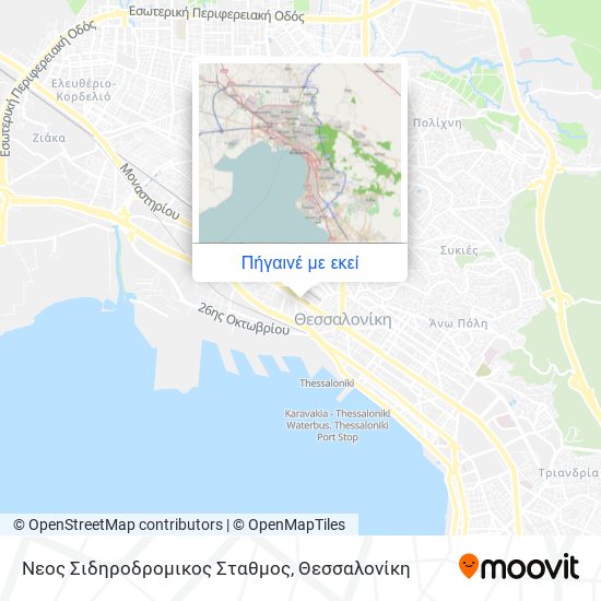 Νεος Σιδηροδρομικος  Σταθμος χάρτης