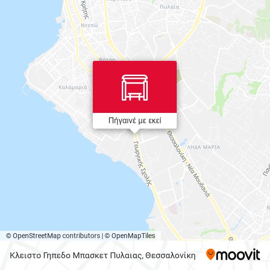 Κλειστο Γηπεδο Μπασκετ Πυλαιας χάρτης