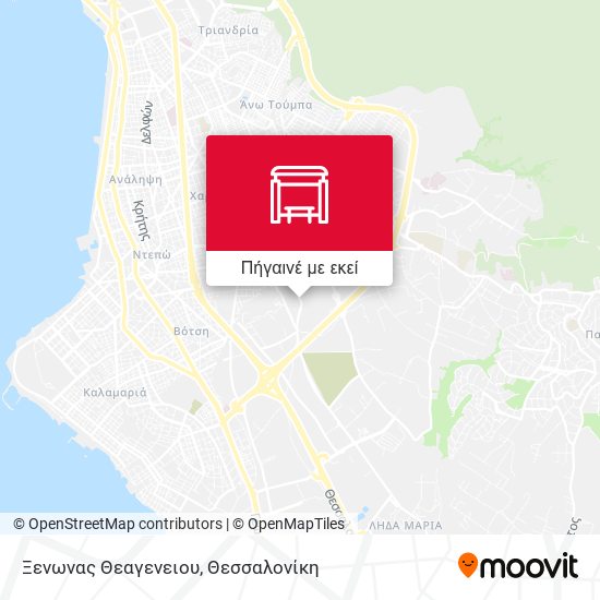 Ξενωνας Θεαγενειου χάρτης
