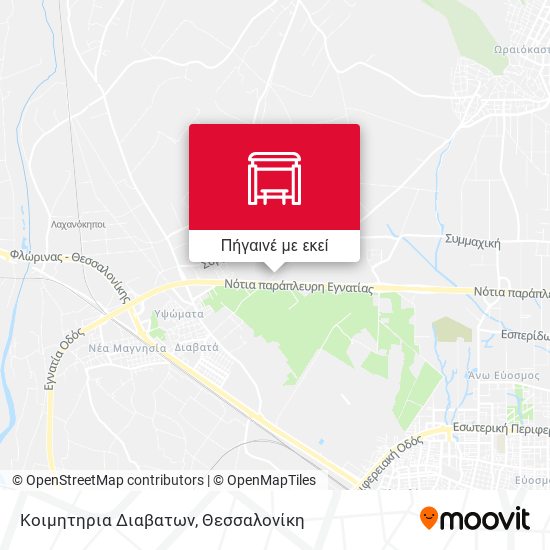 Κοιμητηρια Διαβατων χάρτης