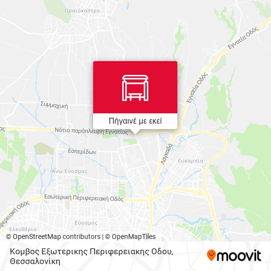 Κομβος Εξωτερικης Περιφερειακης Οδου χάρτης