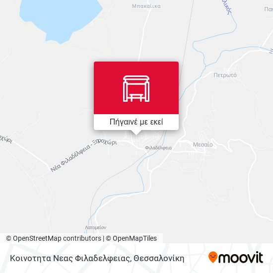 Κοινοτητα Νεας Φιλαδελφειας χάρτης