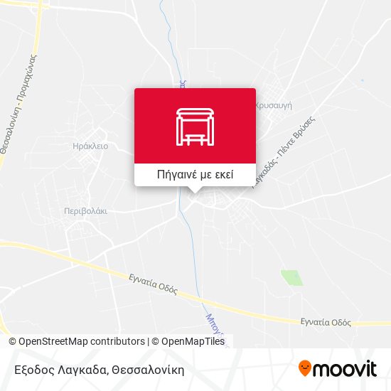 Εξοδος Λαγκαδα χάρτης