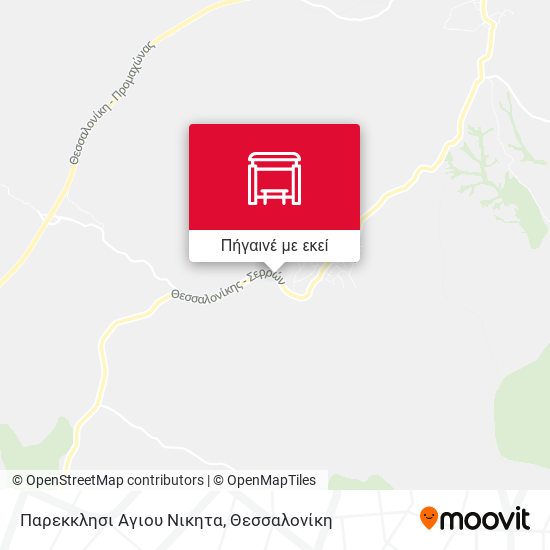Παρεκκλησι Αγιου Νικητα χάρτης