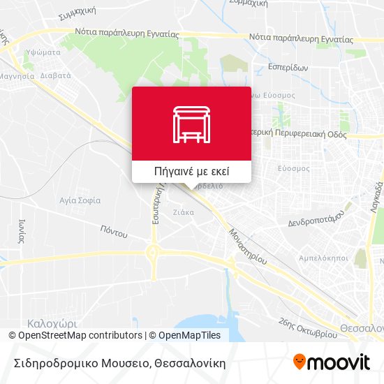 Σιδηροδρομικο Μουσειο χάρτης