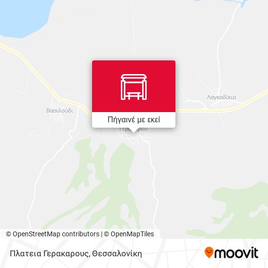 Πλατεια Γερακαρους χάρτης